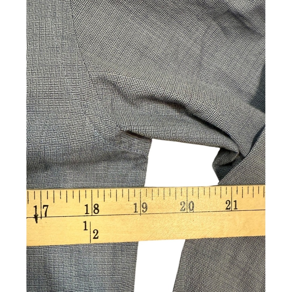 Canali Men's Blue Geometric Collared Long Sleeve Button Down Shirt Size Small - Picture 6 of 6
